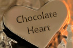 chocolate heart melting valentines day