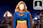 Super Girl Face in Hole