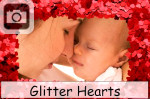 glitter hearts valentines day sparkles