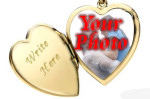 gold photo locket silver engraved heart shaped pendant jewelry