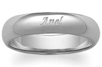 wedding bands ring marriage jewelry engraved engraving gold silver