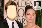 Brand Pitt and Angelina Jolie Face in Hole
