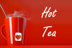 hot tea cup valentines day heart red mug