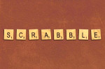 srabble board game text tiles letters