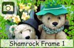 shamrock photo frame st patricks day clovers